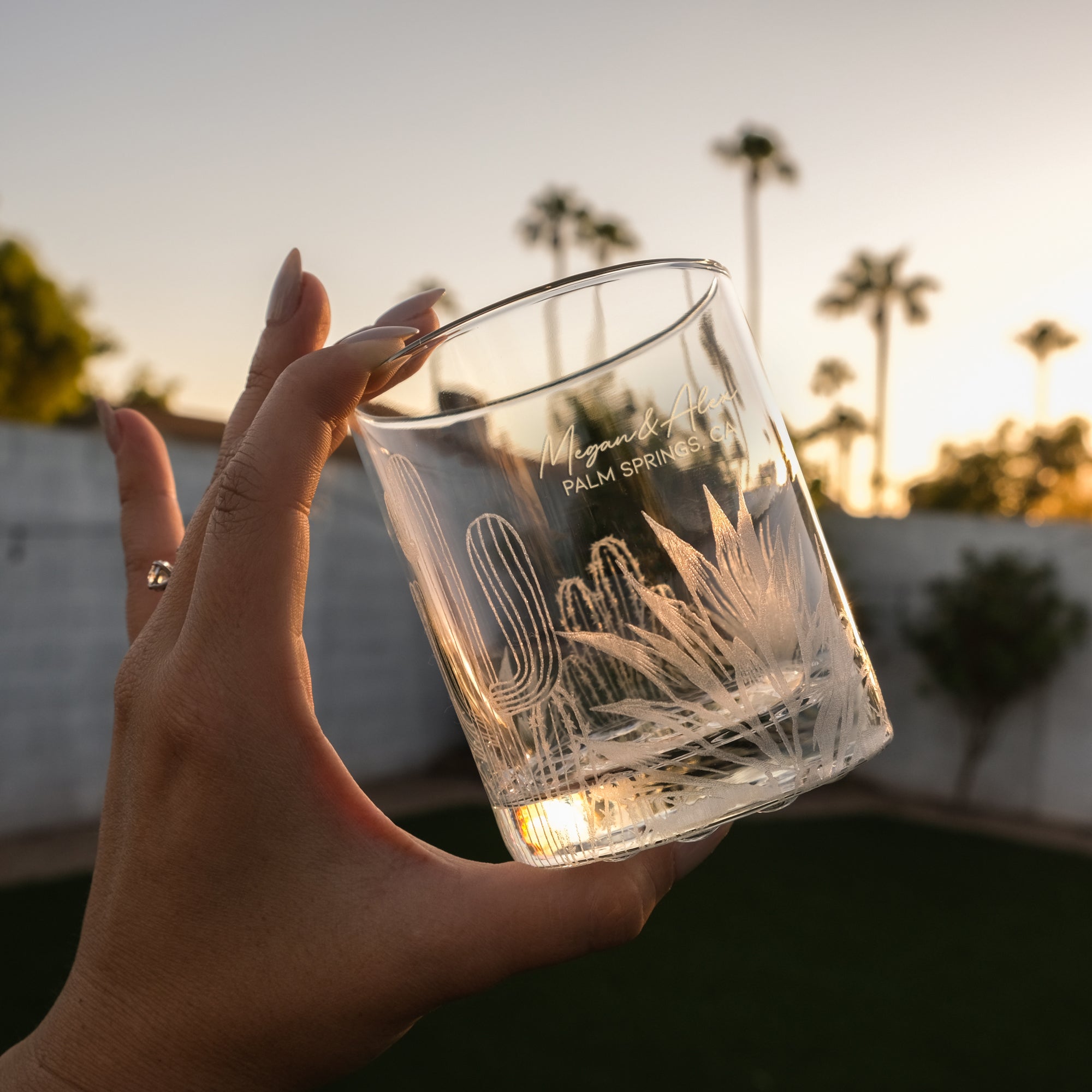 Cactus Wrap Around Whiskey Glasses – Design: CACTUS