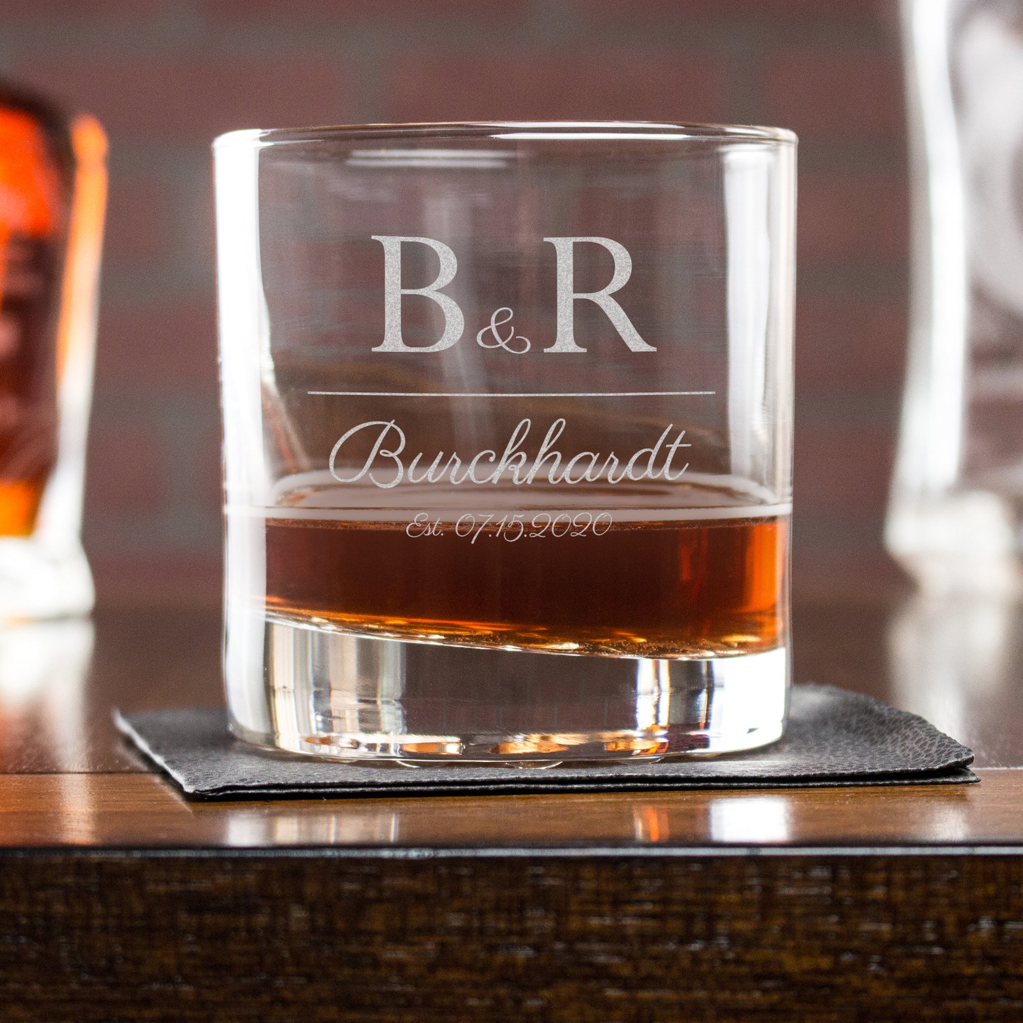 Engraved Whiskey Glasses Couples – Design: L2